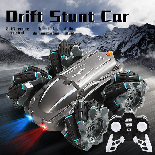 Wireless Remote Control Double-sided Driving Stunt Car 4WD 360 Degree Rotation