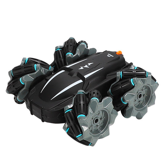 Remote Control Tumbling Stunt Double-sided Car  Rotating Charging Light Drift Racing Car