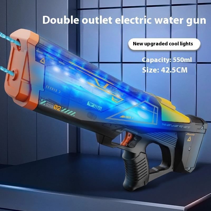 Electric Water Gun Automatic Continuous Laser Large Capacity Water Toy