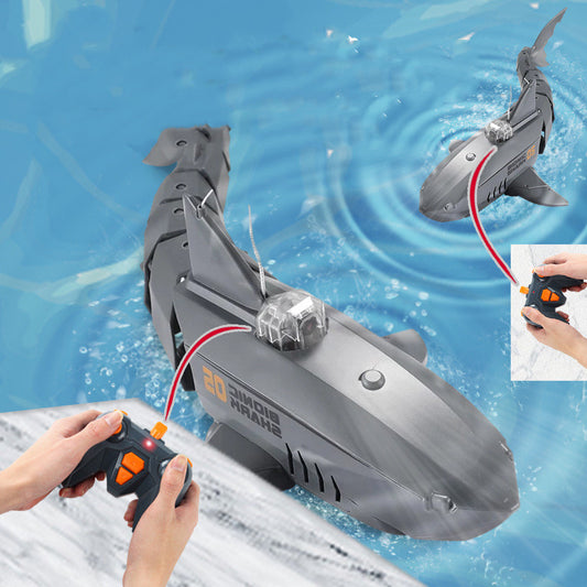 Shark Remote Control Mobile Phone App Camera 30W Charging Electric Soakable Swing Megalodon Model Children's Toy