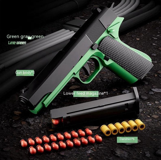 Children's Plastic Automatic Throwing Shell Toy Gun