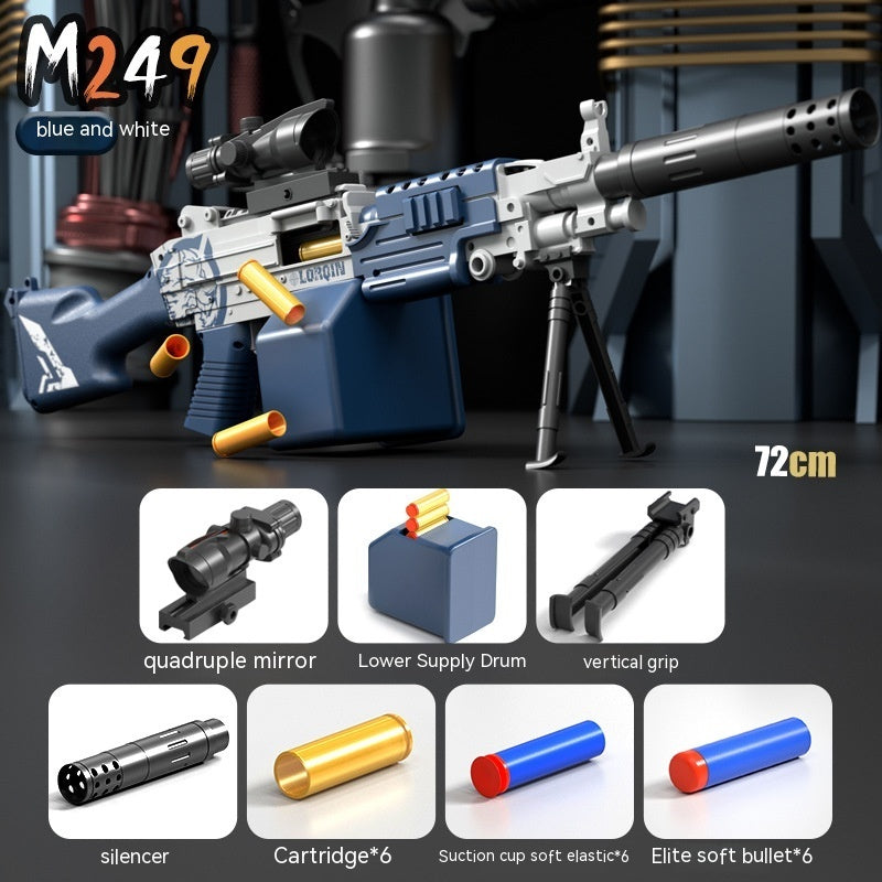 M249 Manual Soft Bullet Gun Boy Gift Toy