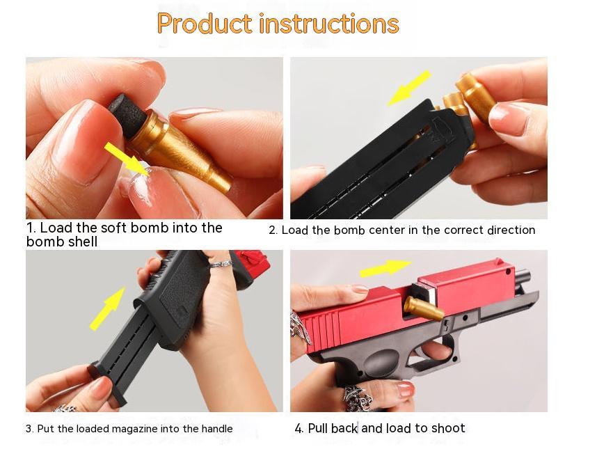 Soft Bullet Gun Children's Toy Bullet Simulation