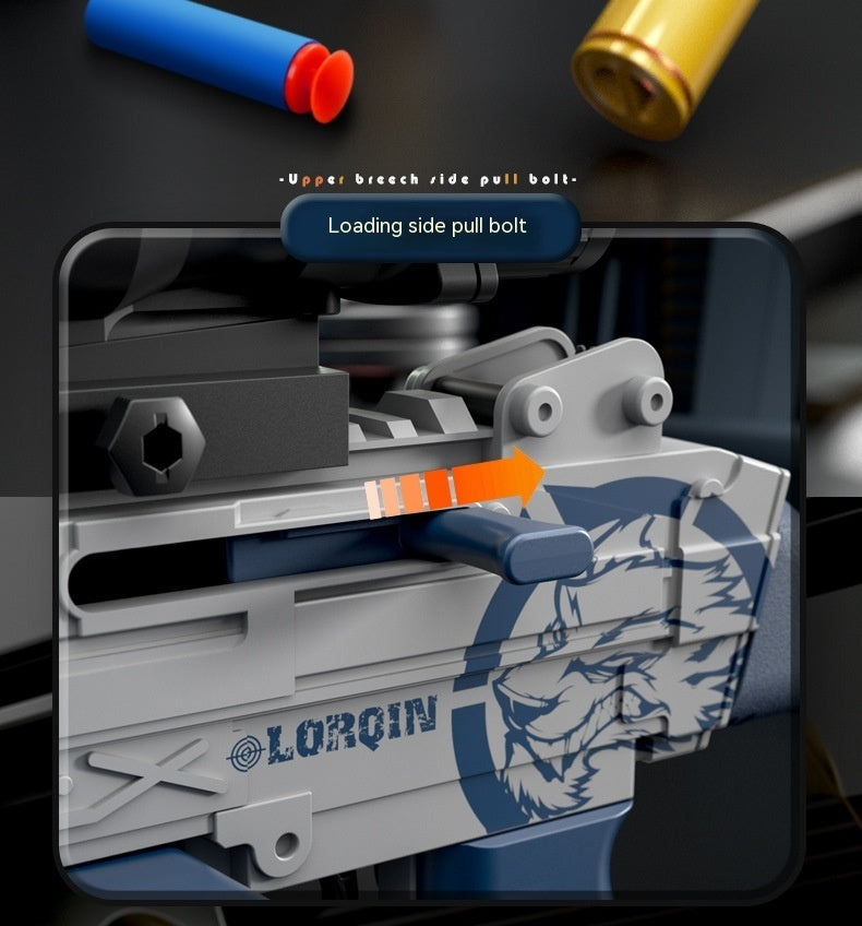 M249 Manual Soft Bullet Gun Boy Gift Toy