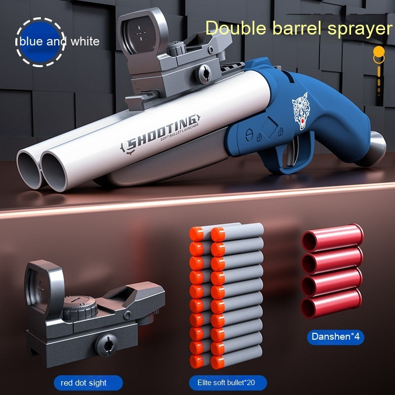 Double-tube Spray Shell Soft Bullet Gun Boy Toy Gun