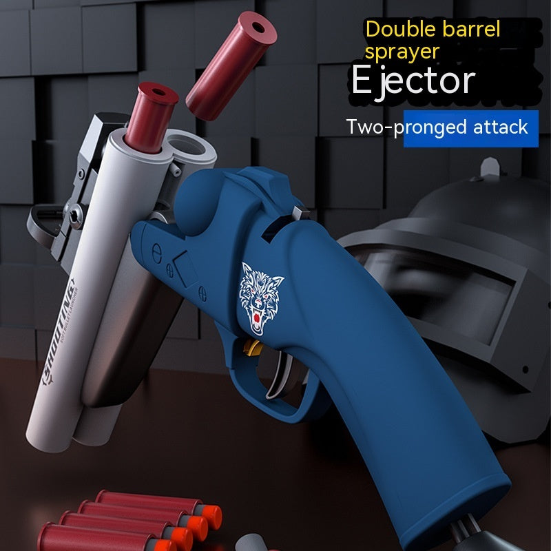 Double-tube Spray Shell Soft Bullet Gun Boy Toy Gun