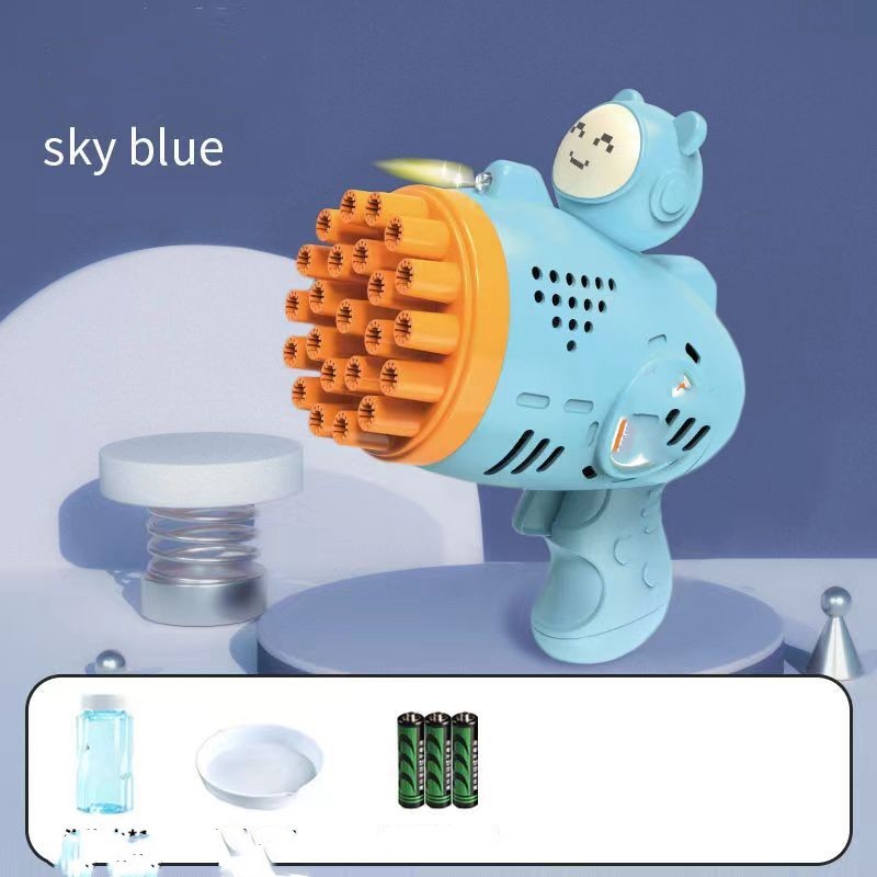 Luminous Bubble Gun Gatling Electric Children's Small Toys